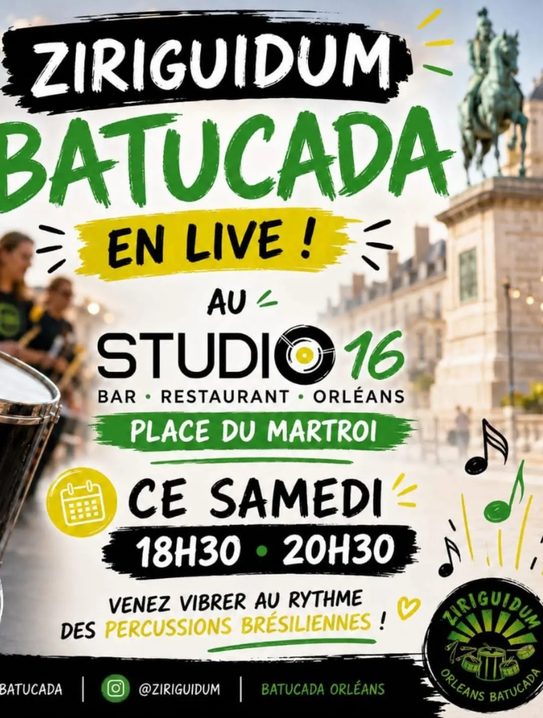 Affiche Ziriguidum au Studio 16