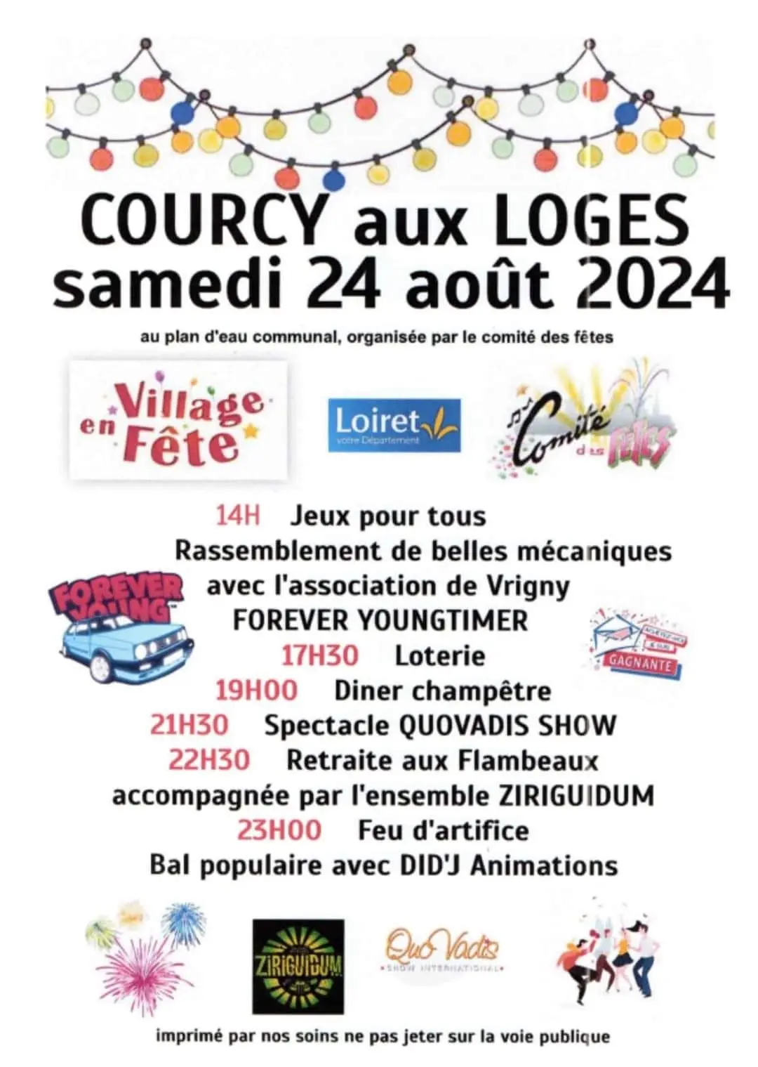 Affiche Courcy-aux-Loges en fête