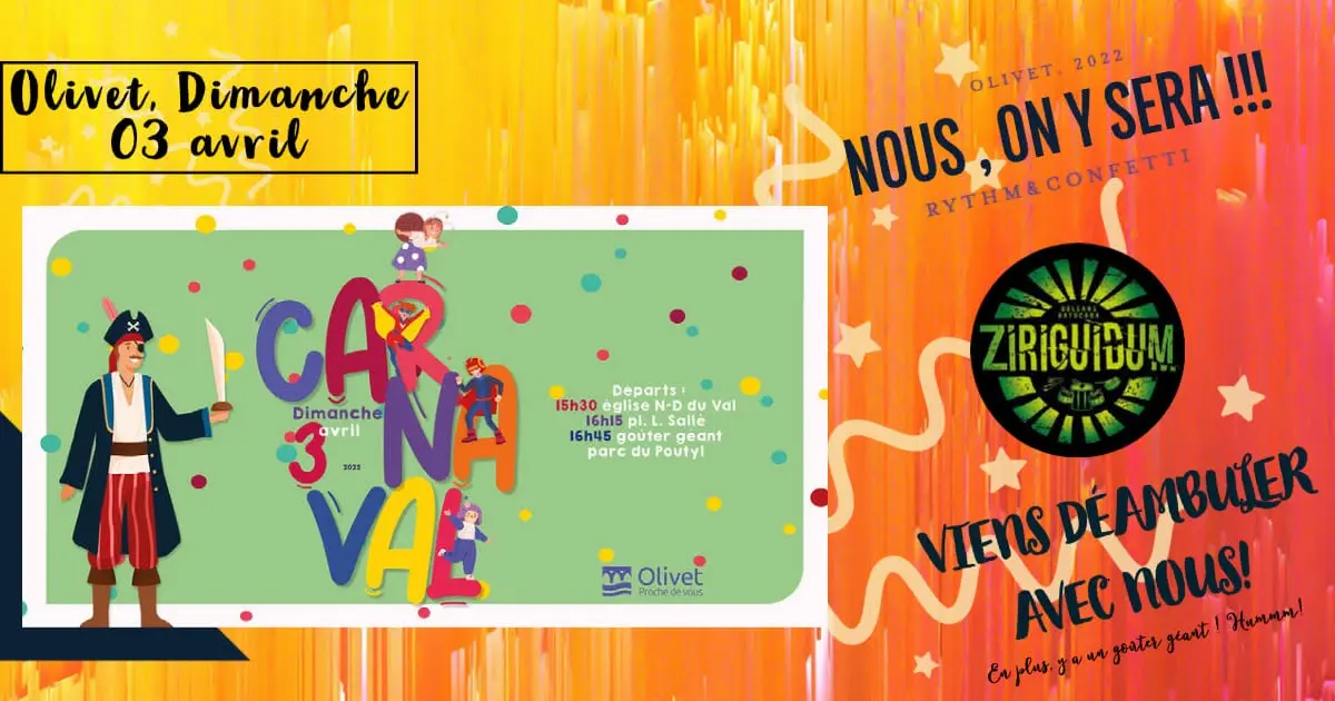 Affiche du carnaval de Saint-Jean-de-Braye